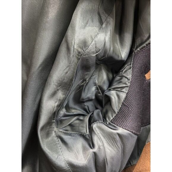 Coach Navy Blue Single Breasted Wool Pea Coat Fully Lined XL Men Lined Pockets - Picture 10 of 11